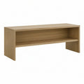 Rechteckiges TV-Möbel aus MDF mit Eiche-Dekor in Natur, 120 x 40 x 45 cm