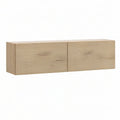 TV-Wandschrank aus Spanplatte in Eiche Natur, 120 × 30 × 30 cm, mit 2 Türen