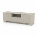 TV-Lowboard aus MDF in Beige, 160 x 40 x 55 cm, mit 2 Türen, Schublade und offenem Fach