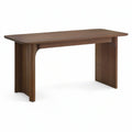 Rechteckiger Tisch aus MDF in Walnussbraun, 140 x 80 x 75 cm